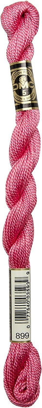 DMC 115 5-899 Pearl Cotton Thread, Medium Rose, Size 5