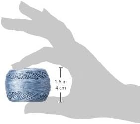 DMC 116 12-932 Pearl Cotton Thread Balls, Light Antique Blue, Size 12
