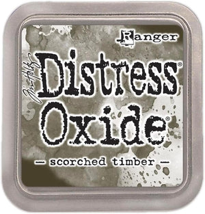 Bundle Tim Holtz Distress January 2024 Scorched Timber Oxide Ink Pad and Reinker Bundle Ranger Oxide Ink pad (TDO83467) and its reinker (TDR83474).