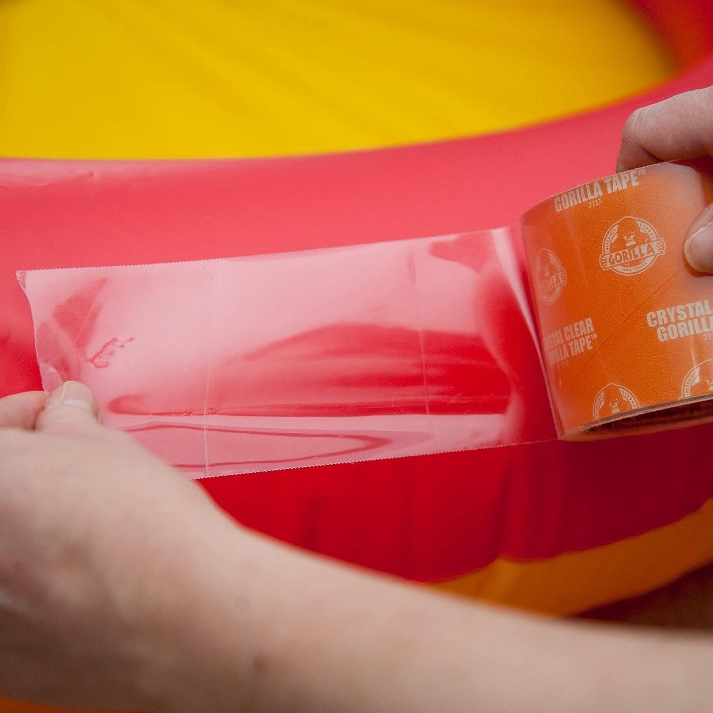 Gorilla Crystal Clear Repair Duct Tape, 1.88” x 9 yd, Clear, (Pack of 1)