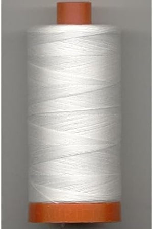 Aurifil A1050-2021 Mako Cotton Thread Solid 50WT 1422Yds Natural White