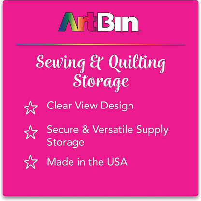 ArtBin 6840JN Floss Finder Box, Sewing & Embroidery Organizer, [1] Plastic Storage Case, Clear