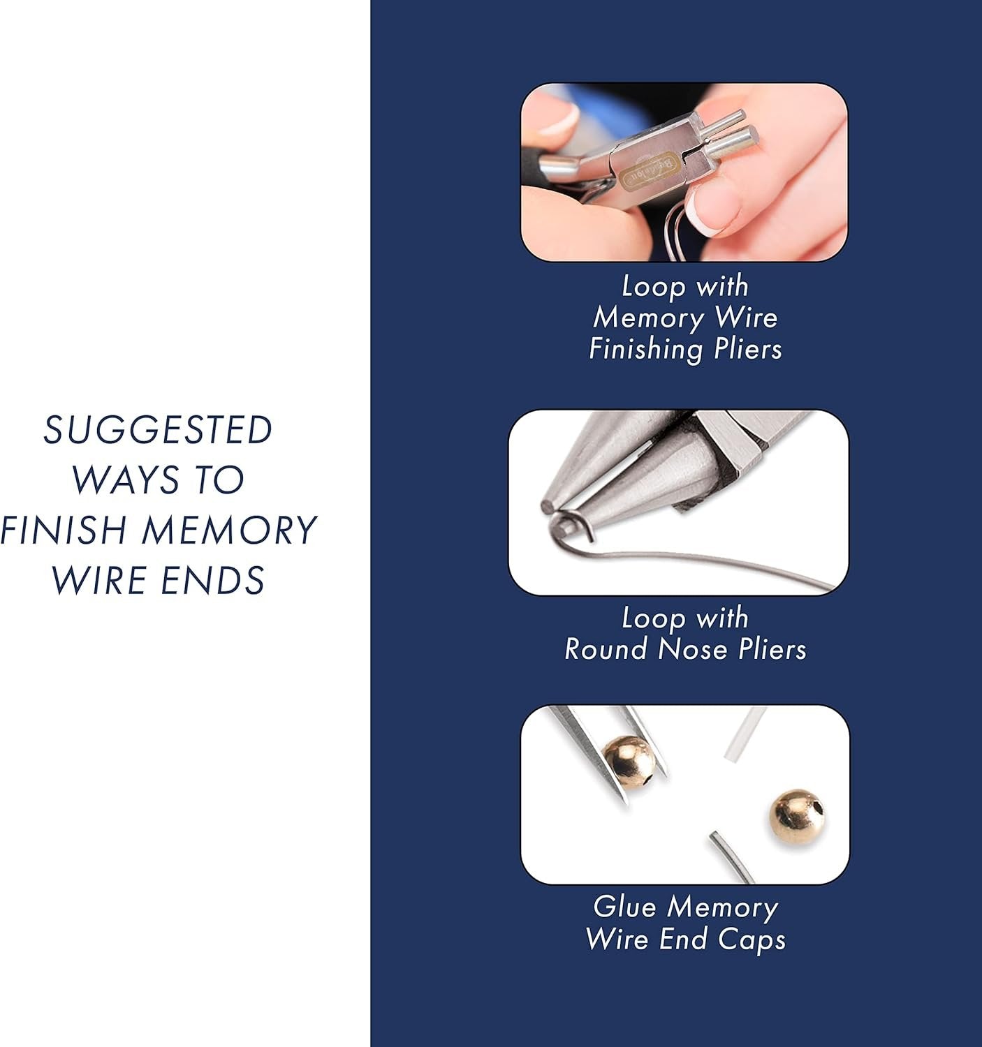 Beadalon Remembrance Stainless Steel Memory Wire, Round, Necklace, XLarge, Bright, 8 oz, Approx. 248 coils