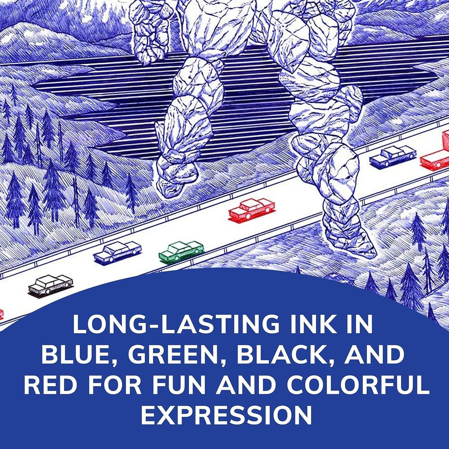 BIC Medium Point Ball Pen, 4 Colors, Assorted Ink, 1 per Pack