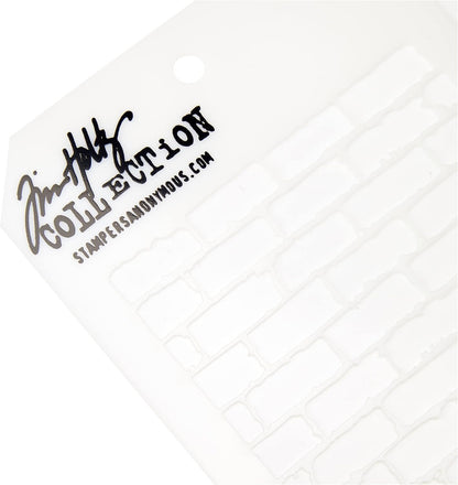 Stampers Anonymous Tim Holtz Layered Stencil 4.125"X8.5", Bricked