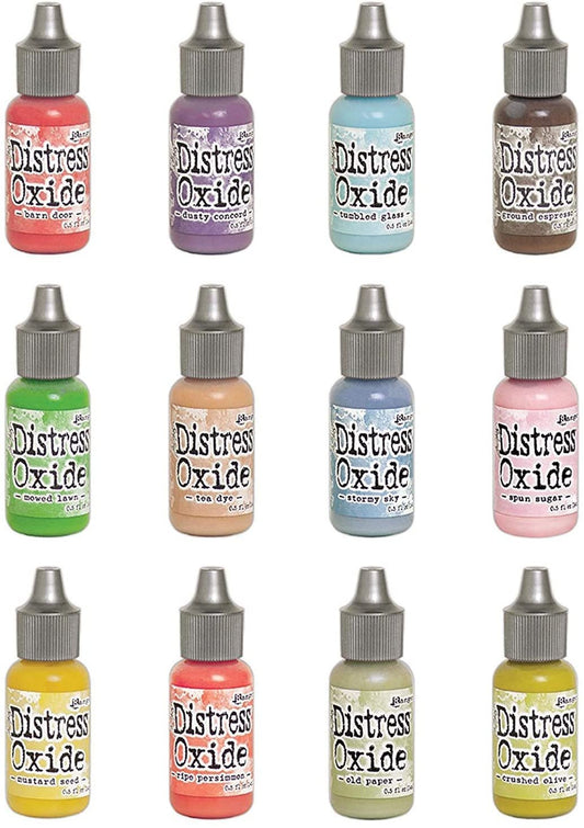 Ranger Tim Holtz Distress Oxides Ink Summer 2018 - Bundle of 12 Re-inkers