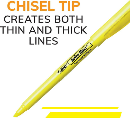 BIC Brite Liner Highlighters Ideal Highlighter Set for Organizing