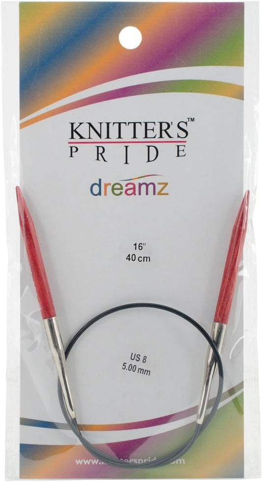 Knitter's Pride-Dreamz Fixed Circular Needles 16", Size 8/5mm