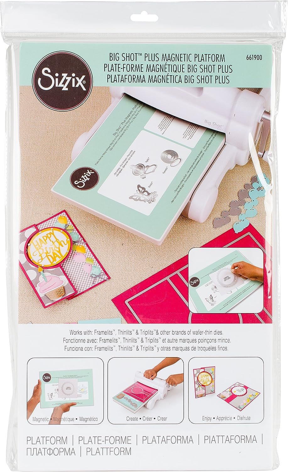 Sizzix SIZ661900 Big Shot Plus Magnetic Platform Big Shot Plus Magneticplatform