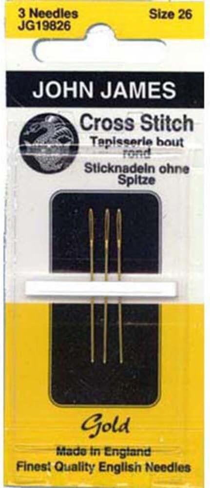 Colonial Needle John James Gold Tapestry Hand Needles, Size 26 3/Pkg