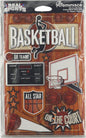 Reminisce Real Sports Dimensional Stickers 4.5"X6" Sheet-Basketball