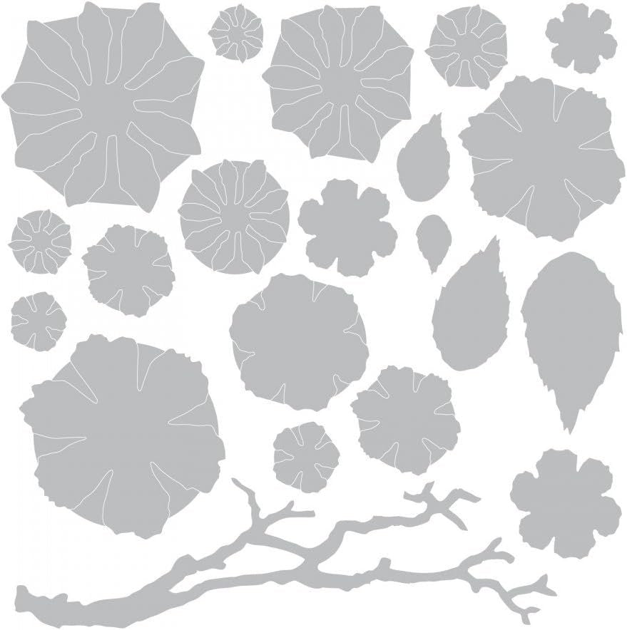 Sizzix, Multi Color, Thinlits Die Set 661806, Tattered Florals by Tim Holtz, 21 Pack, One Size (SIZ661806)