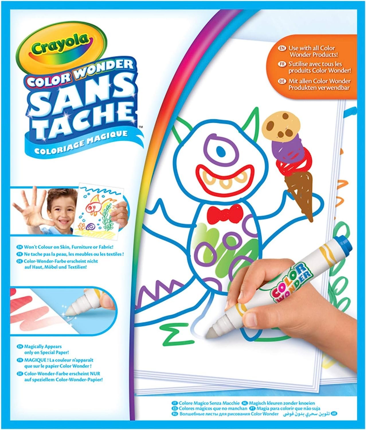 Crayola Color Wonder Mess Free Coloring, Blank Coloring 30 Pages, Gifts for Toddlers, Ages 3, 4, 5