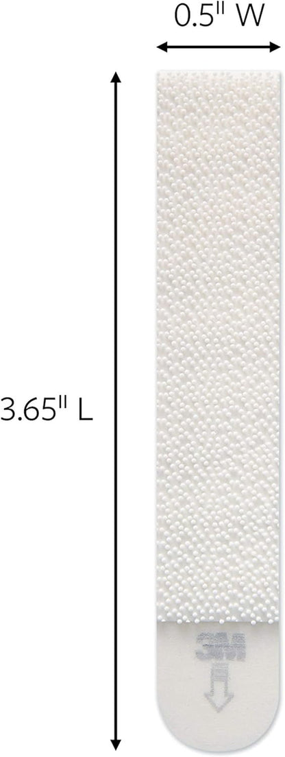 Command Narrow Picture Hanging Strips, White, 4-Pairs, Holds up to 12 lbs.