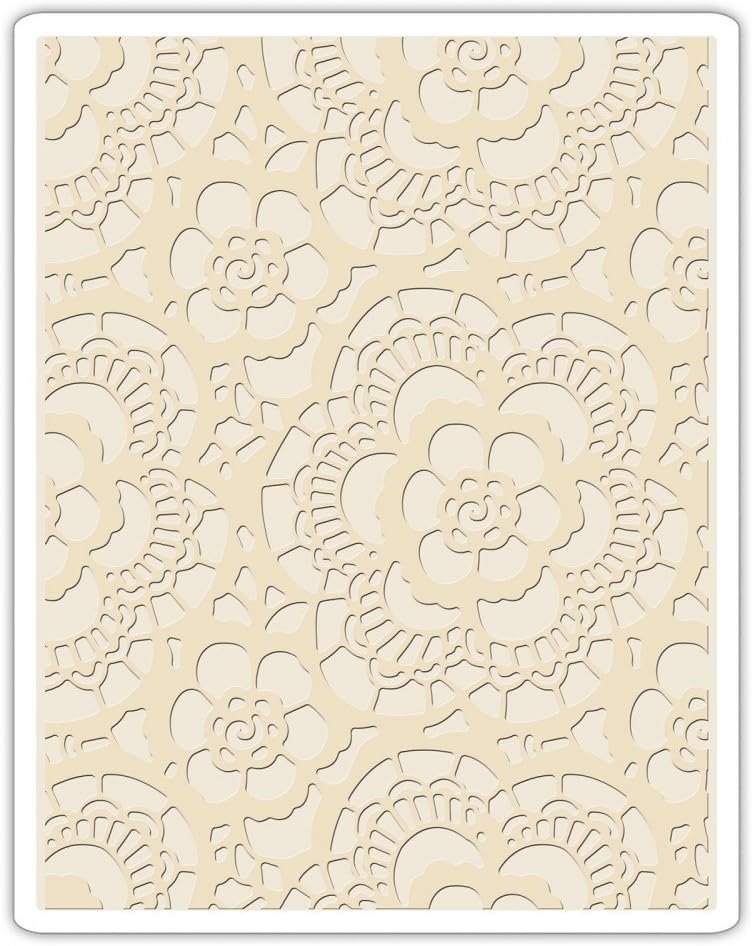 Sizzix, Multi Color, Embossing Folder 661824, Lace, One Size