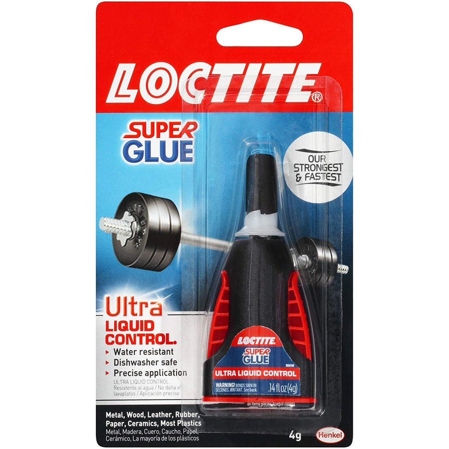 Loctite Super Glue, Ultra Liquid Control 0.14 oz (Packs of 6)