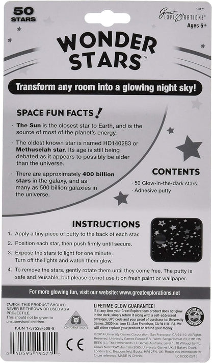 Great Explorations Glow In The Dark Wonder Stars (50 Stars)