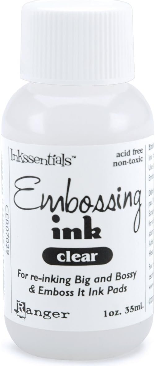 Ranger Inkssentials Refill, Clear, 1 oz. Embossing Ink, 1-Ounce