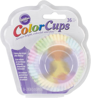 Wilton 36-Pack Color Baking Cup, Standard, Watercolor