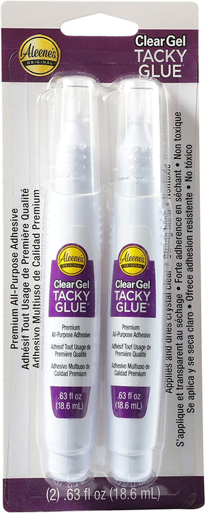 Aleene's 29618 Clear Gel Tacky Glue 2-Pack Pens