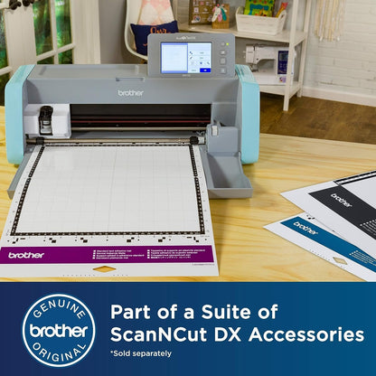 Brother ScanNCut DX Mat CADXMATSTD12, 12" x 12" Standard Tack Adhesive Mat for Cardstock, Vinyl, Foam and More, Use with Brother Cutting Machines