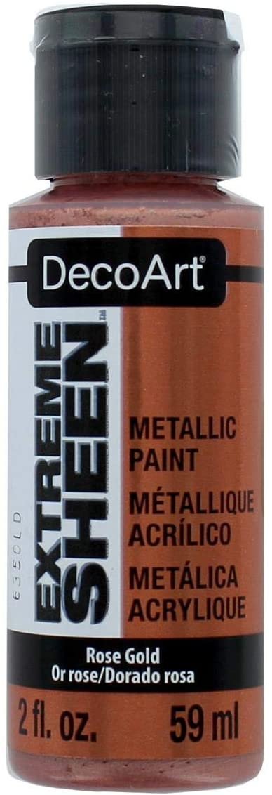 DecoArt 2 Ounce, Rose Gold Extreme Sheen Paint, 2 oz, 2 Fl Oz
