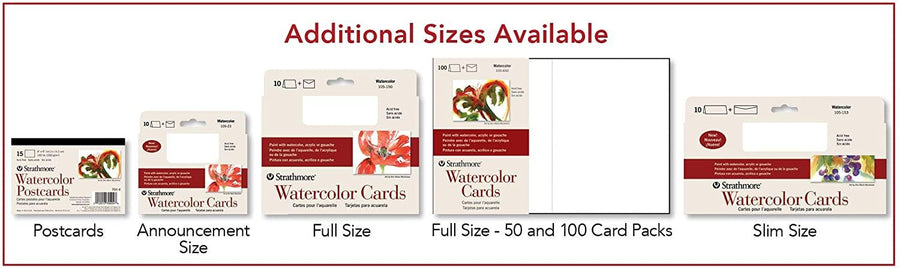 Strathmore Blank Watercolor Postcards pad of 15 (Package May Vary)