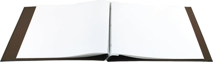 MCS MBI 13.5x12.5 Inch Embossed Gloss Expressions Scrapbook Album with 12x12 Inch Pages, Brown, Embossed "Memories" (848122)