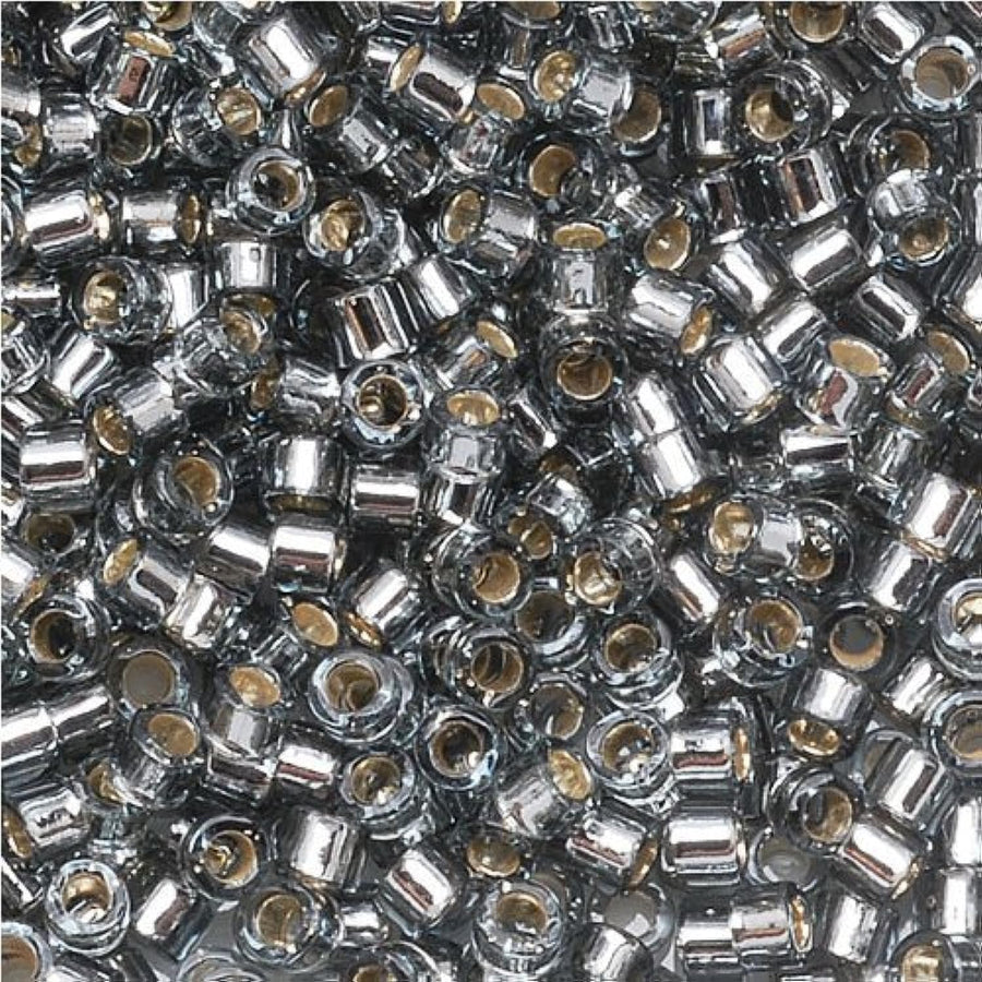 Miyuki Delica Seed Beads 11/0 Silver Lined Grey DB048 7.2 Grams