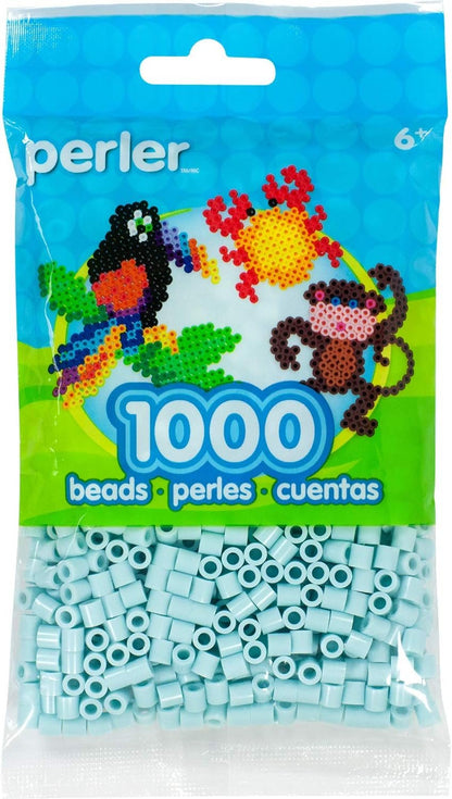 Perler Beads Fuse Beads for Crafts, 1000pcs, Robin's Egg Blue