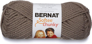 Bernat Softee Chunky Yarn, 3.5 Oz, Gauge 6 Super Bulky, White