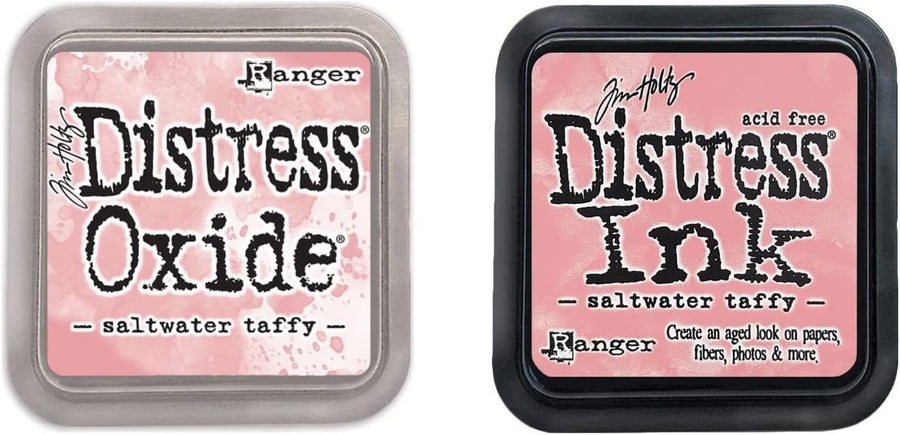 Ranger Ink - Tim Holtz - Distress Oxide Ink Pad & Distress Ink Pad Set - February 2022 Saltwater Taffy, 3x3