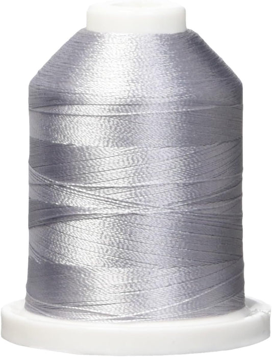 Robison-Anton Rayon Super Strength Thread Solid 1,100yd, Silver Steel