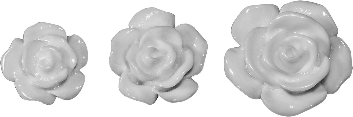 Embellishments by Tim Holtz Idea-ology, Heirloom Roses, Pack of 25, Assorted Sizes, White, TH93210