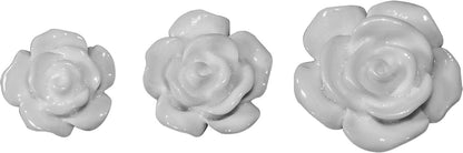 Embellishments by Tim Holtz Idea-ology, Heirloom Roses, Pack of 25, Assorted Sizes, White, TH93210