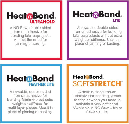 HeatnBond Lite Iron-On Adhesive Value Pack, 17 Inches x 5.25 Yards