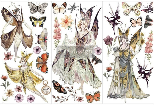 Prima Marketing Re-Design Decor Transfers 6"X12" 3/Sheets-Forest Fairies -RE657178