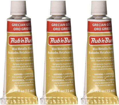 Rub 'n Buff The Original Wax Metallic Finish Grecian gold [PACK OF 3 ]