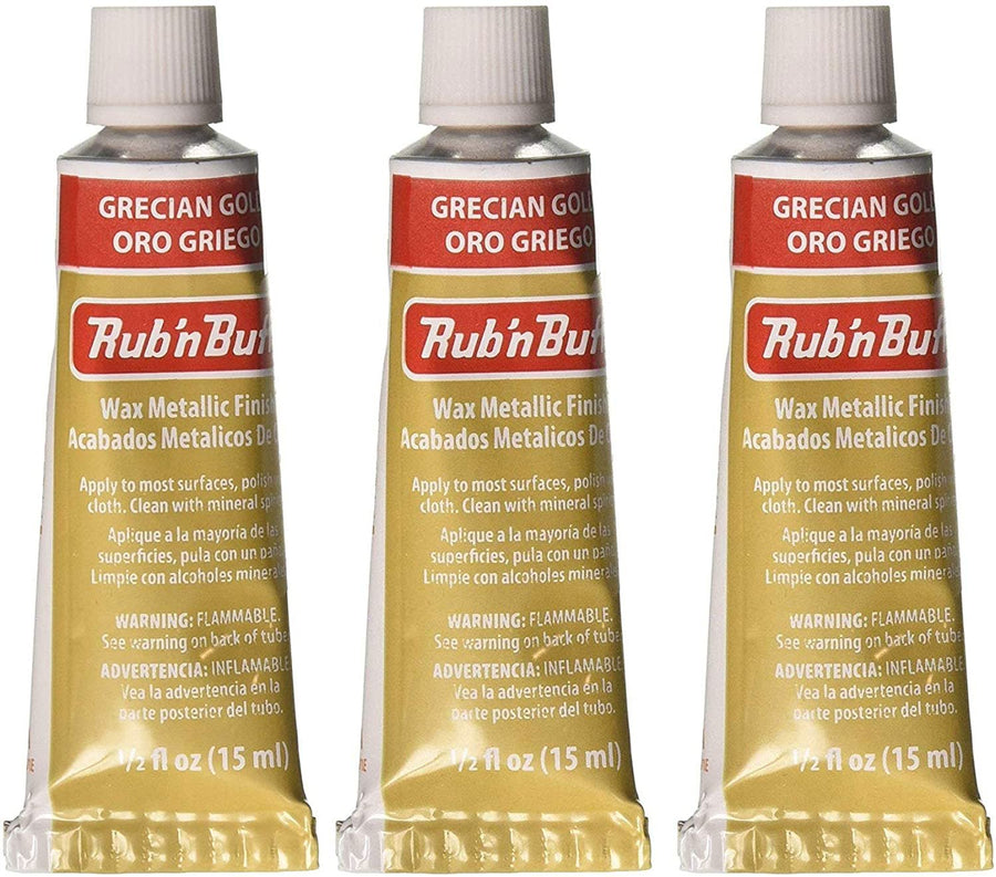 Rub 'n Buff The Original Wax Metallic Finish Grecian gold [PACK OF 3 ]