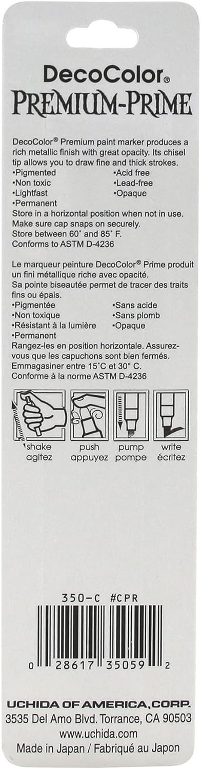 Uchida Of America 350-CCPR 3-Way Chisel Tip Deco Color Premimum, Copper