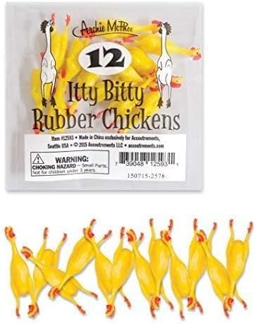 Archie McPhee Itty Bitty Rubber Chickens by Archie McPhee