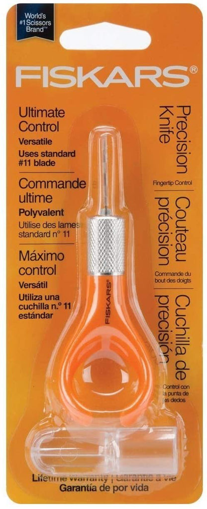 Fiskars Fingertip Precision/Detail Knife with Standard No. 11 Blades 5/Pkg