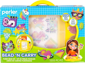 Perler Beads Bead 'n' Carry Craft Activity Kit, 1204 (Product Color May Vary)