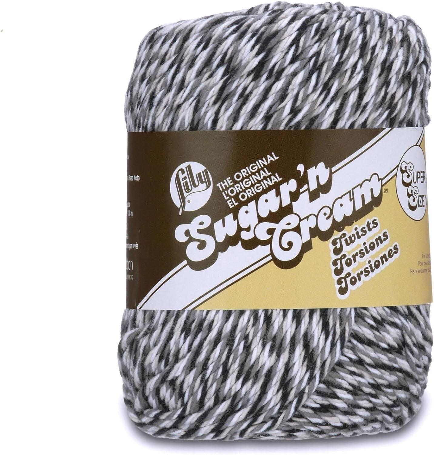 Lily Sugar 'N Cream Super Size Twists Yarn - 4 Medium Gauge 100% Cotton
