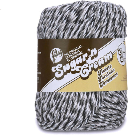 Lily Sugar 'N Cream Super Size Twists Yarn - 4 Medium Gauge 100% Cotton