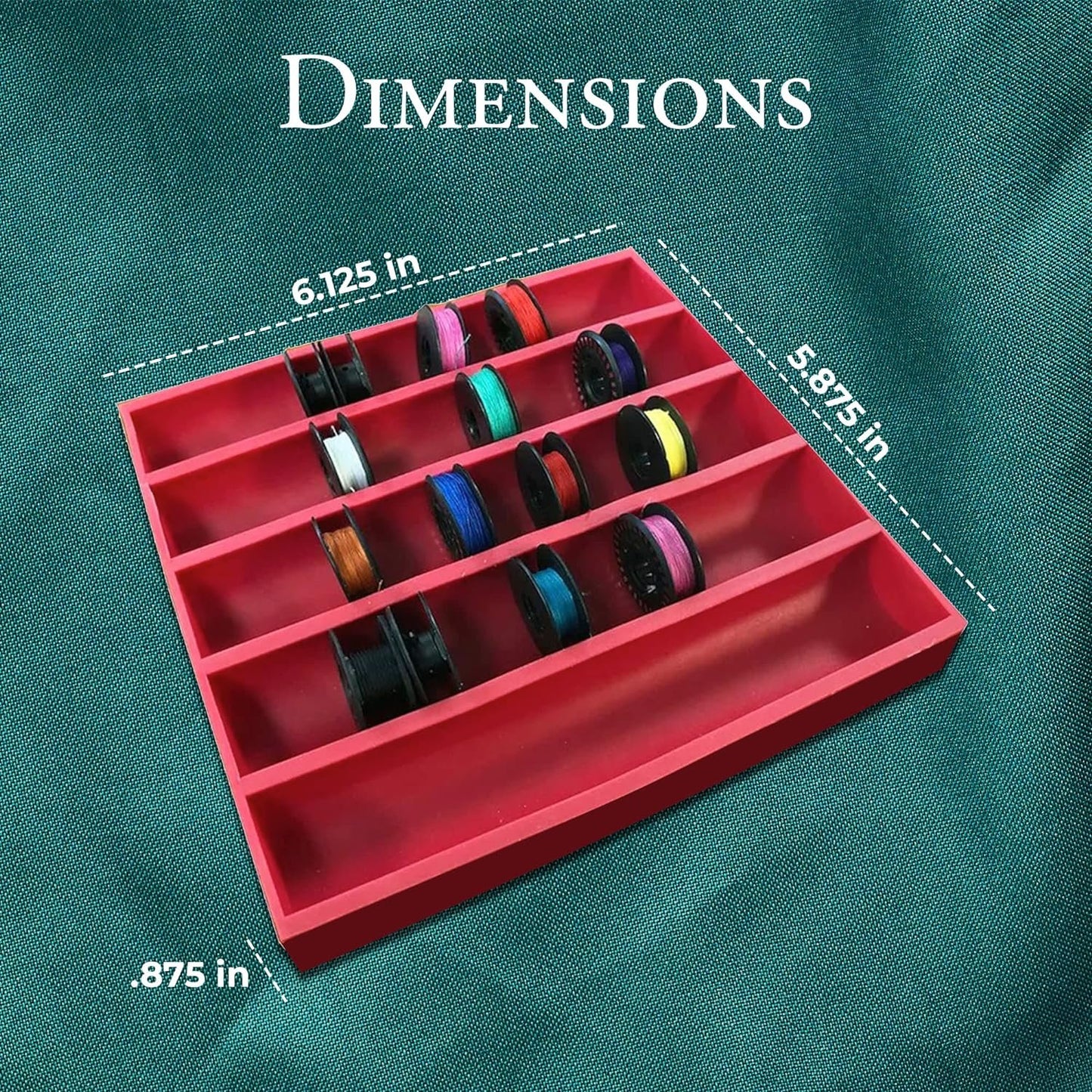 Bobbinsaver Sewing Tools BS2J Saver 2 Jumbo, Red, Holds Up To 70+ Bobbins