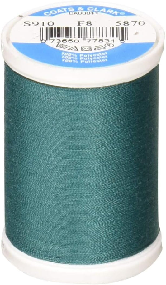 Coats: Thread & Zippers Dual Duty XP General Purpose Thread, 250-Yard, Dark Jade