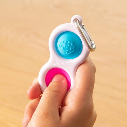 Fat Brain Toys Simpl Dimpl - Blue/Pink - Simpl Dimpl - Simple Dimple - Blue/Pink Office & Desk Toys for Ages 3 to 12