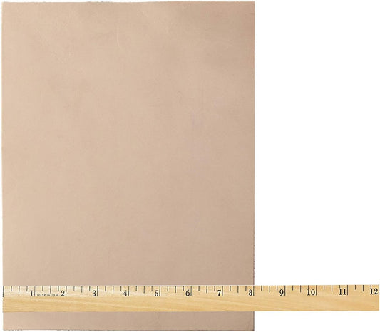 Real Leather Crafts Natural Veg-Tan Tooling Leather, 8.5"x11"