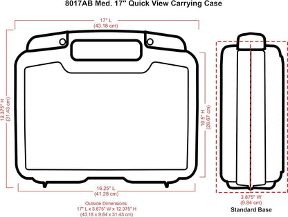 ArtBin 8017AB 17 inch Quick View Carrying Case, Portable Art & Craft Organizer with Handle, [1] Plastic Storage Case, Translucent